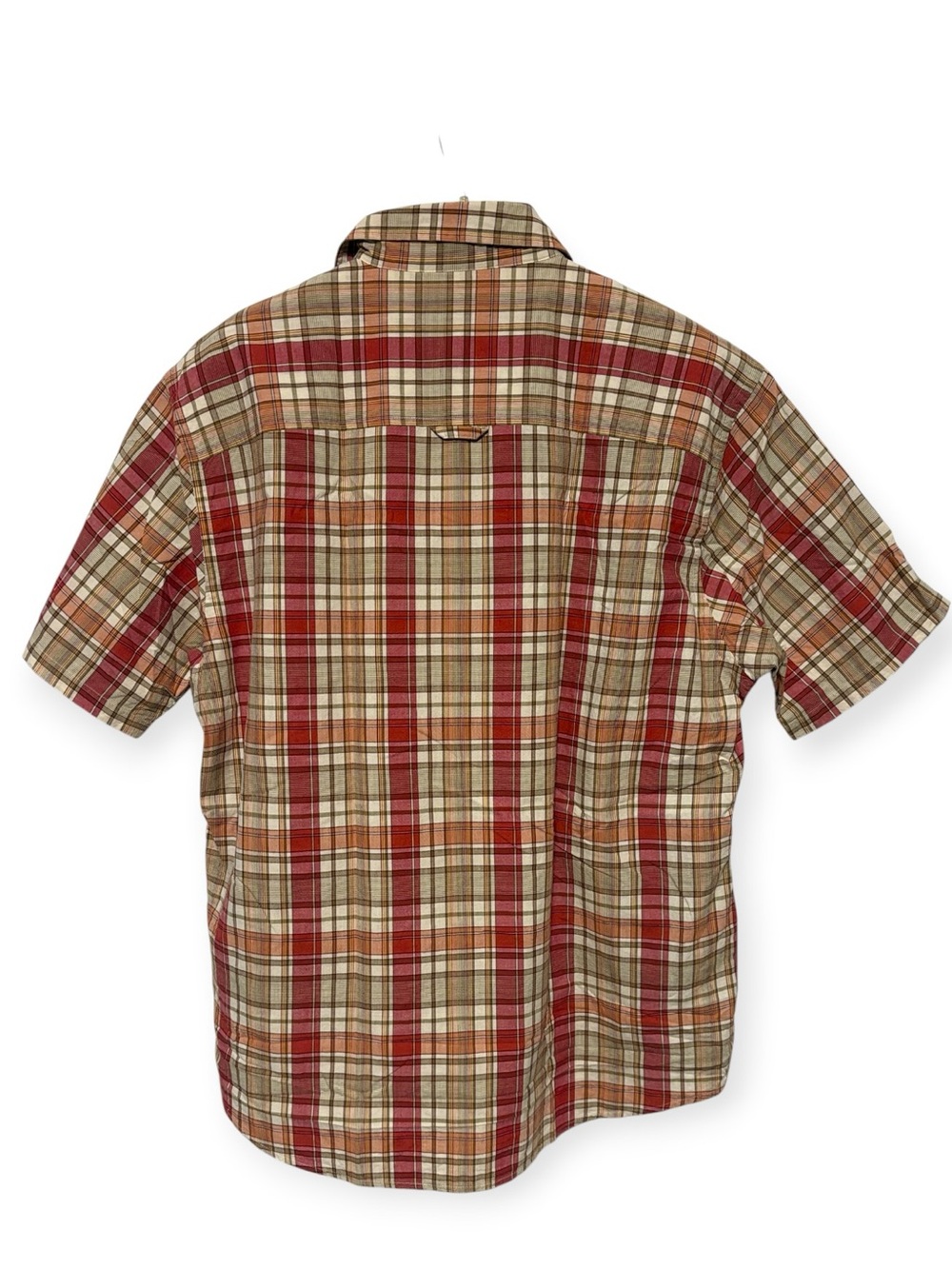 PENDLETON Hiker Shirt Red Plaid Short Sleeve Button Up Men's Large - Picture 10 of 10